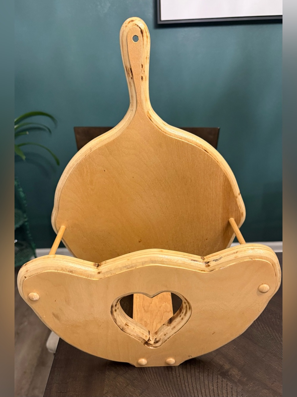 Vintage Paper Plate/Cookbook Heart Shaped Holder
